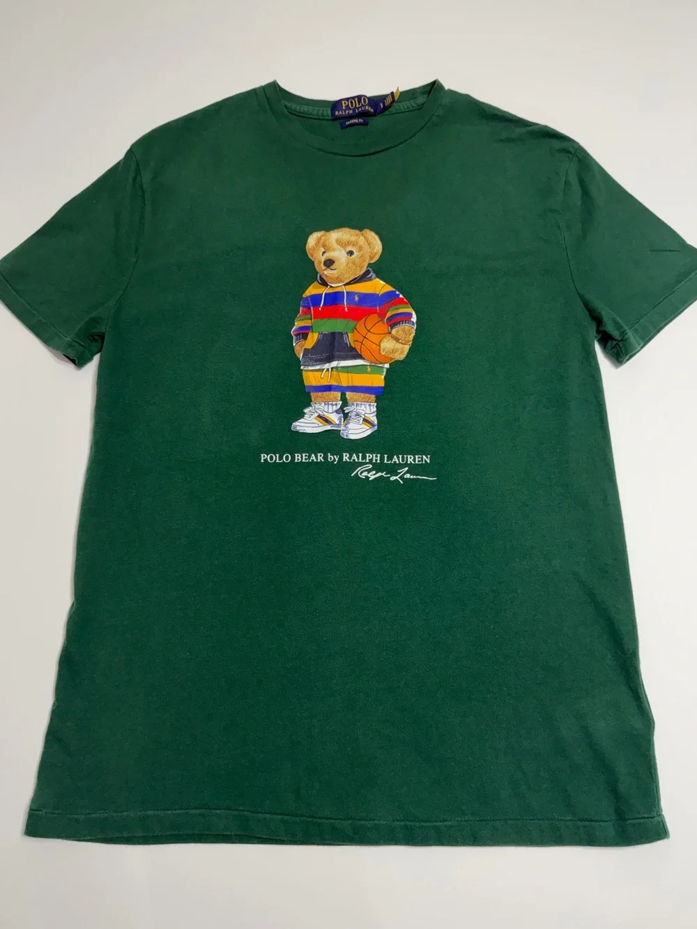 Polo Ralph Lauren Polo Bear Basketball Graphic Tee Green Small